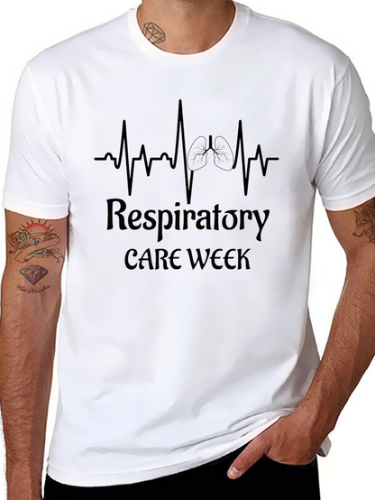 Camiseta Negra Semana del Cuidado Respiratorio