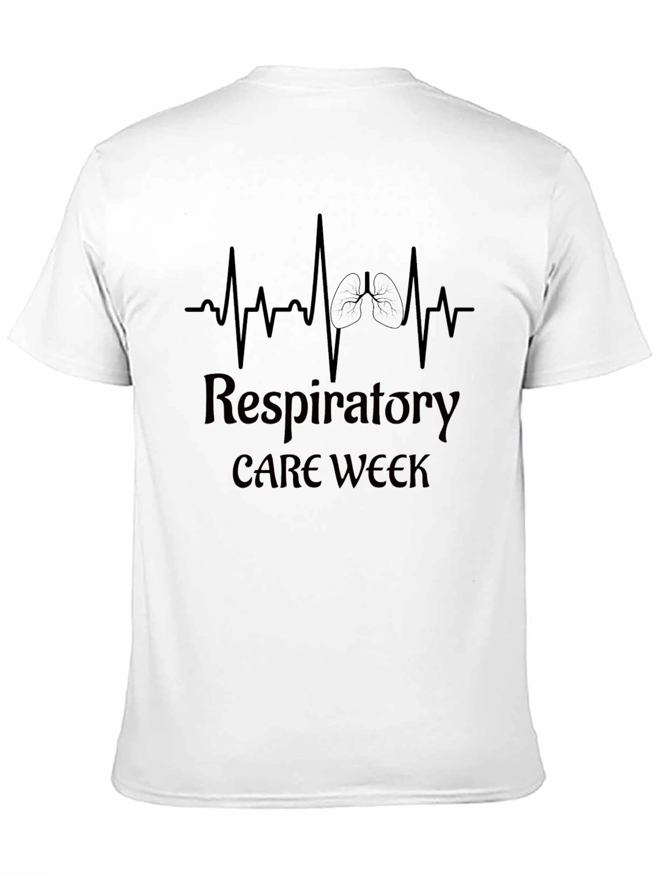 Camiseta Negra Semana del Cuidado Respiratorio