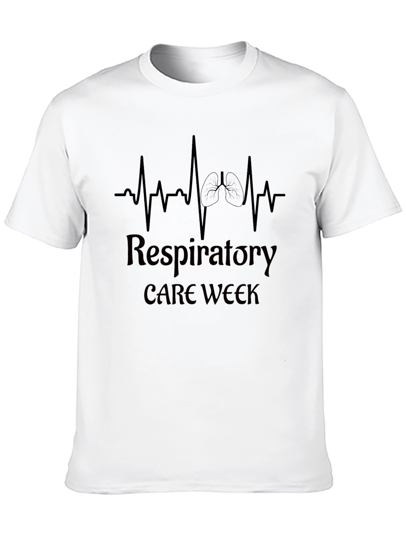 Camiseta Negra Semana del Cuidado Respiratorio