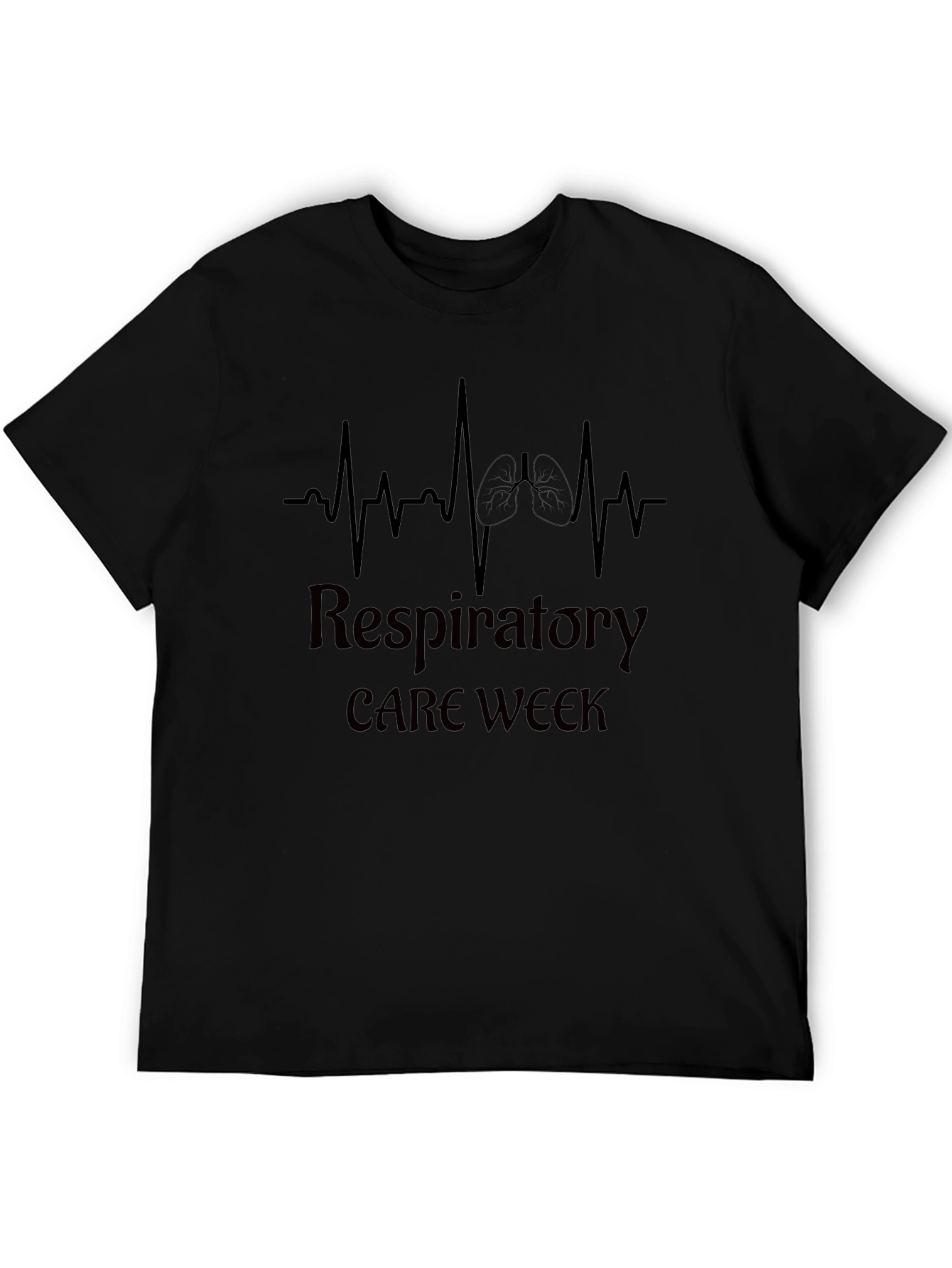 Camiseta Negra Semana del Cuidado Respiratorio