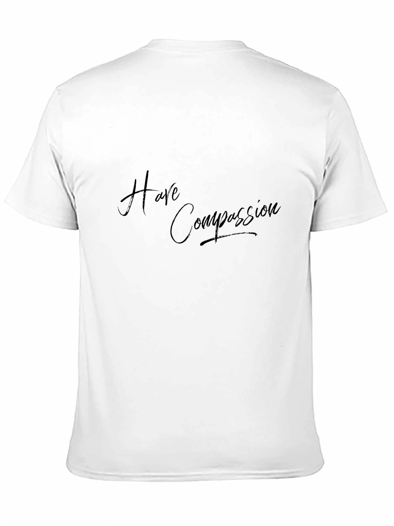 Camiseta Negra Ten Compasión - Moda Casual Unisex