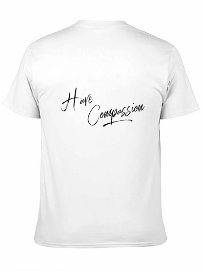 Camiseta Negra Ten Compasión - Moda Casual Unisex