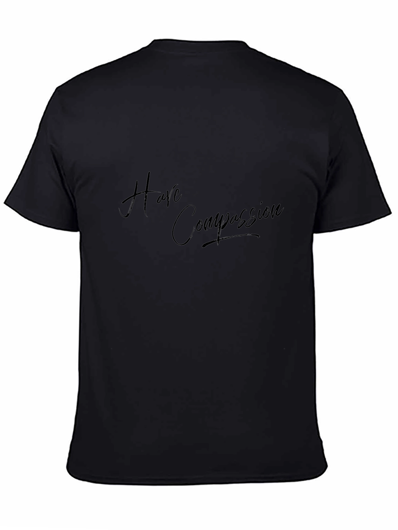 Camiseta Negra Ten Compasión - Moda Casual Unisex