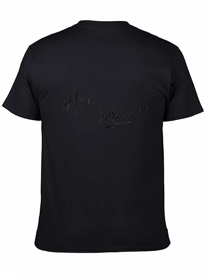 Camiseta Negra Ten Compasión - Moda Casual Unisex