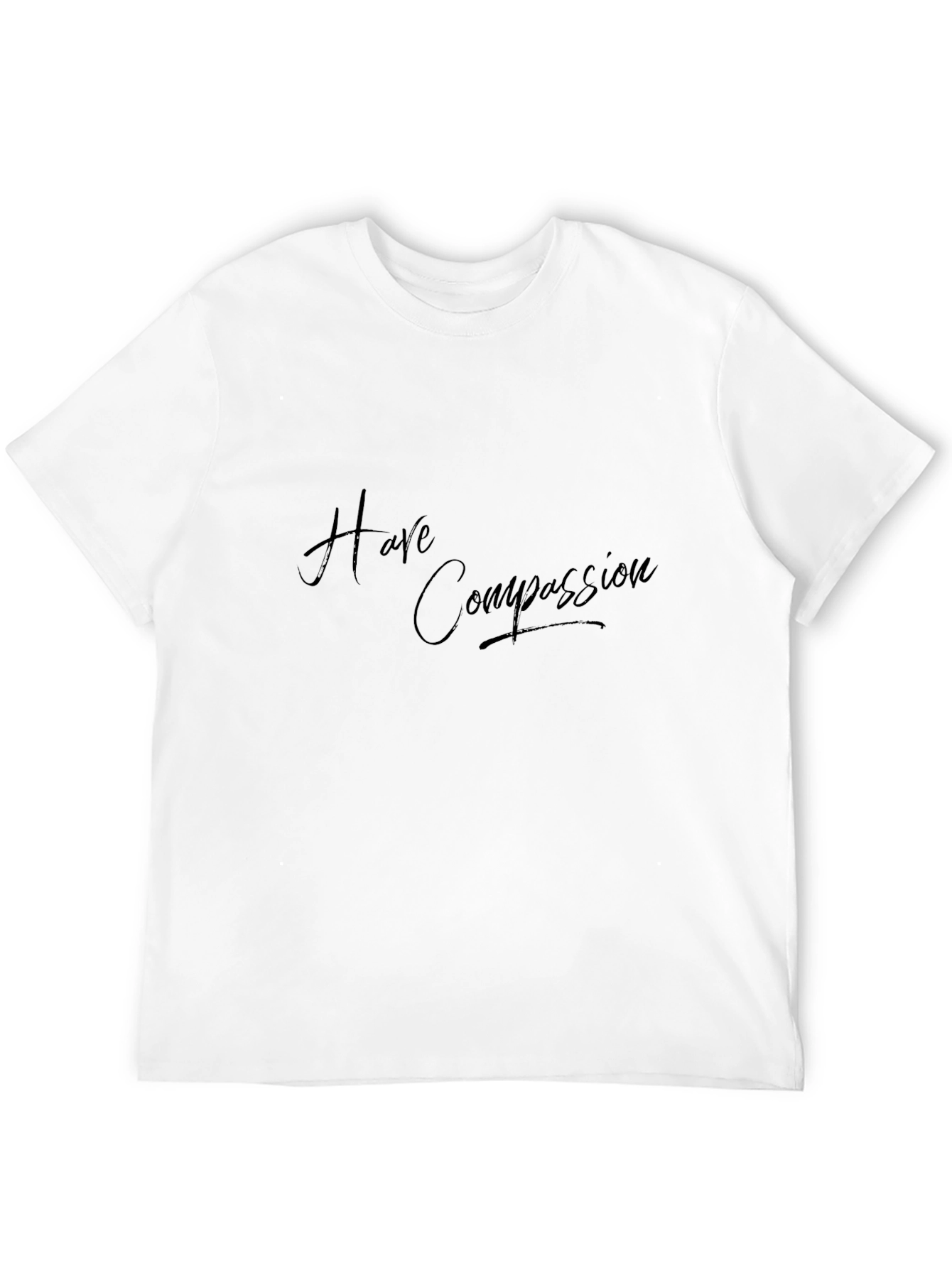 Camiseta Negra Ten Compasión - Moda Casual Unisex