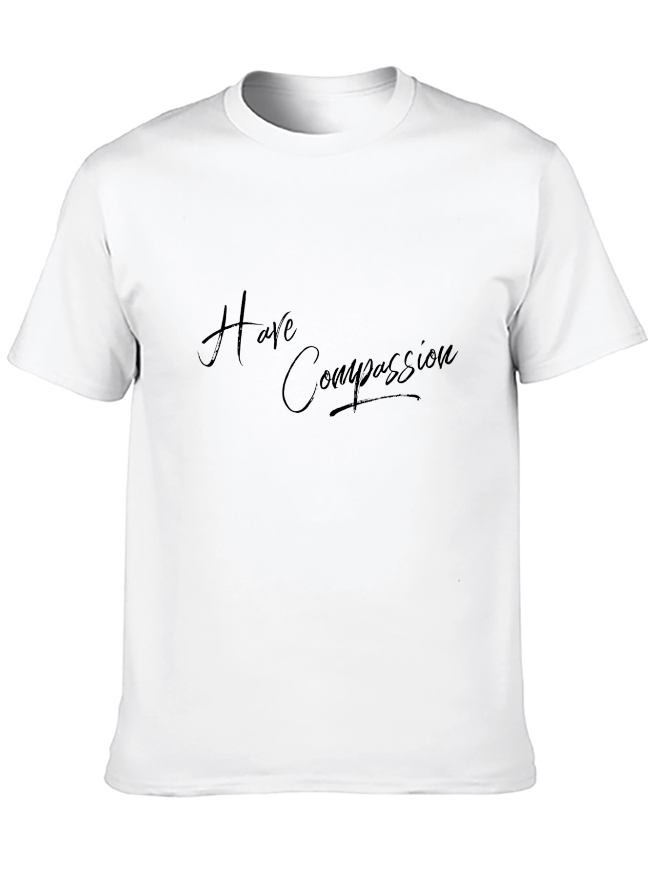 Camiseta Negra Ten Compasión - Moda Casual Unisex
