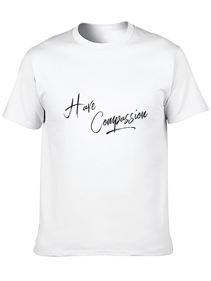 Camiseta Negra Ten Compasión - Moda Casual Unisex