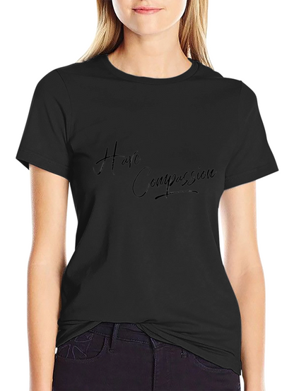 Camiseta Negra Ten Compasión - Moda Casual Unisex
