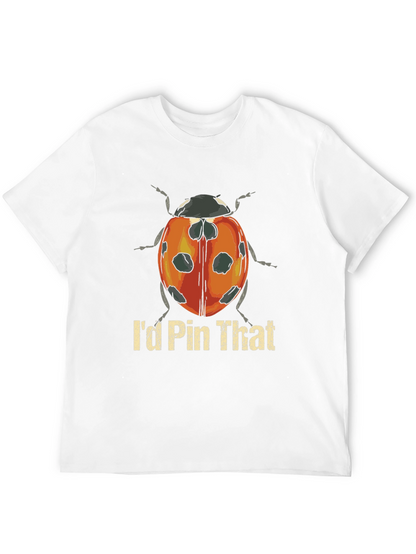 Camiseta Negra con Diseño de Mariquita