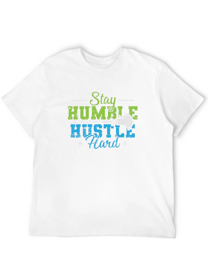 Camiseta Negra Stay Humble Hustle Hard Lacrosse