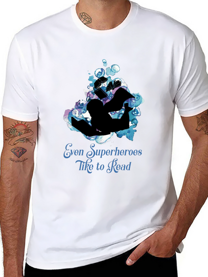 Camiseta Negra: Superhéroes Aman Leer