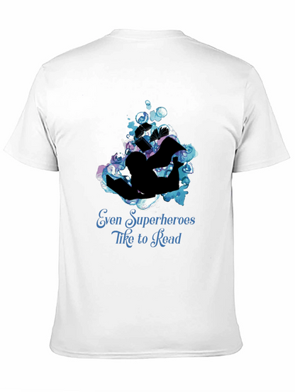 Camiseta Negra: Superhéroes Aman Leer