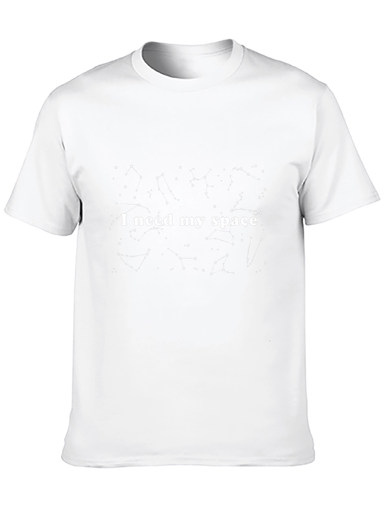 Camiseta Negra Espacial: Necesito Mi Espacio