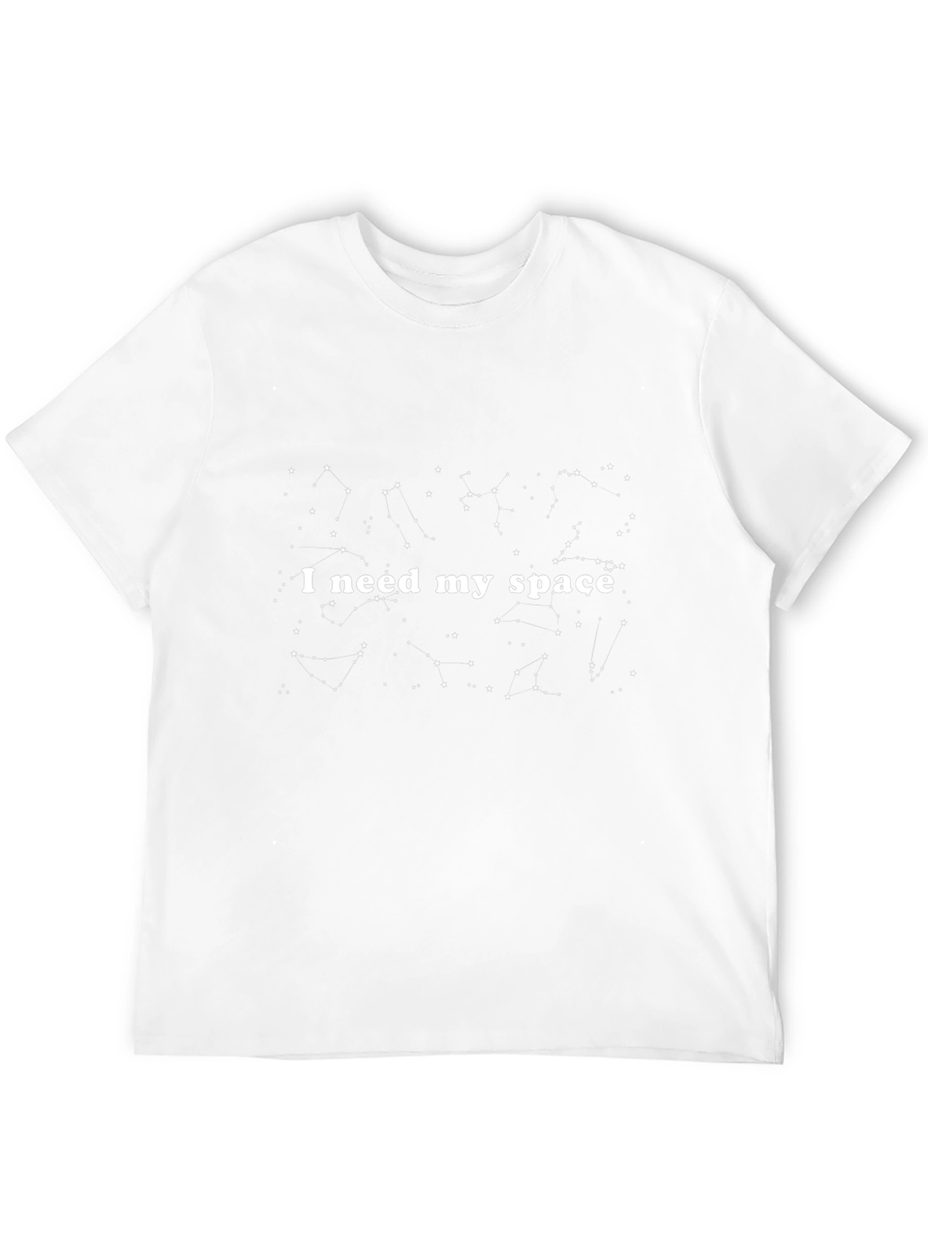 Camiseta Negra Espacial: Necesito Mi Espacio