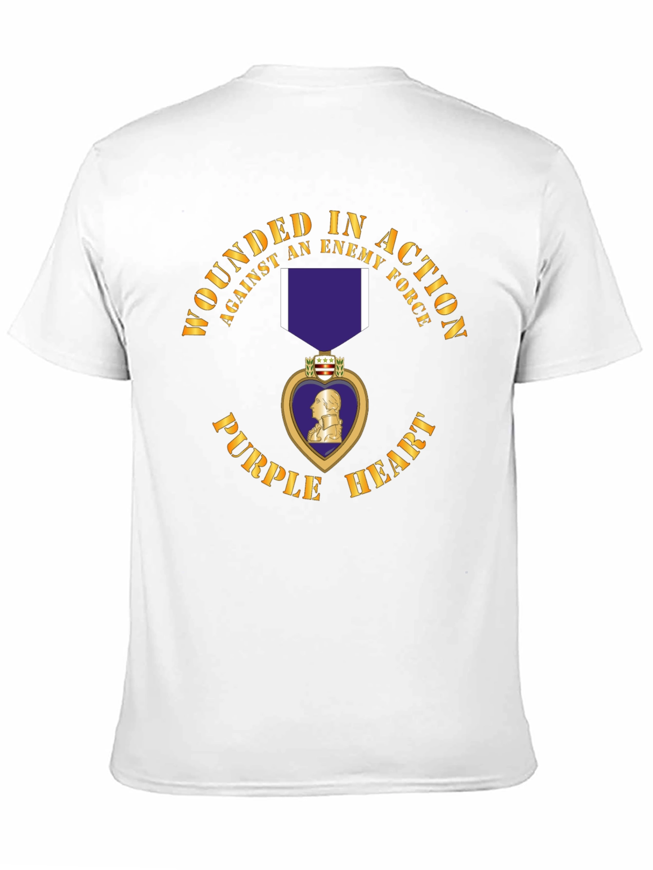 Camiseta Corazón Púrpura Herido en Acción