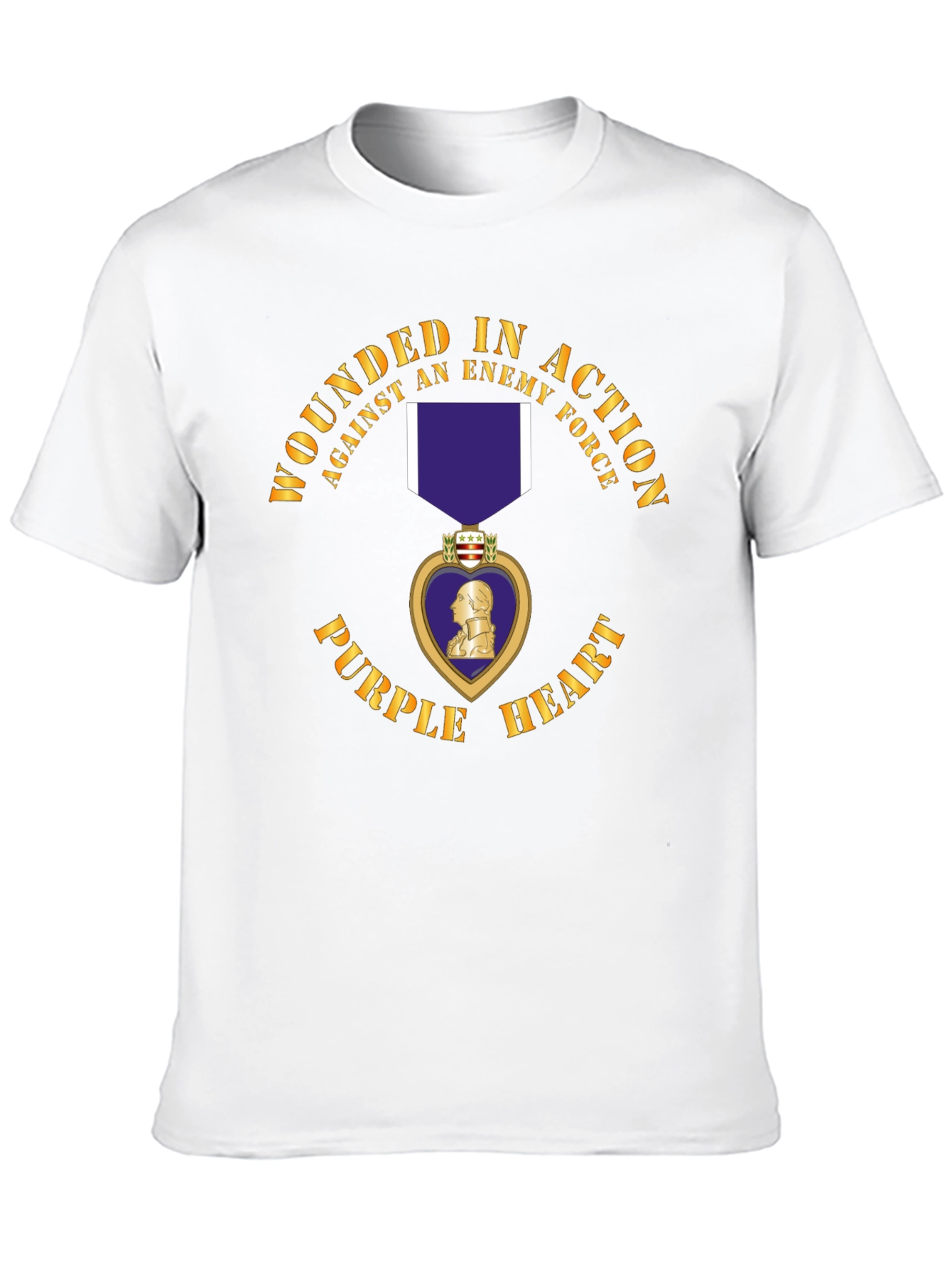 Camiseta Corazón Púrpura Herido en Acción