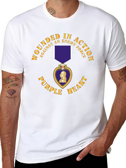 Camiseta Corazón Púrpura Herido en Acción