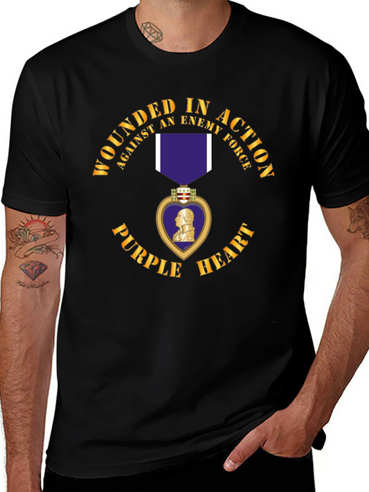 Camiseta Corazón Púrpura Herido en Acción