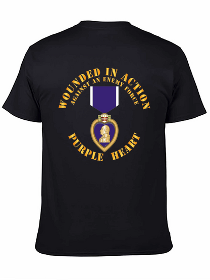 Camiseta Corazón Púrpura Herido en Acción
