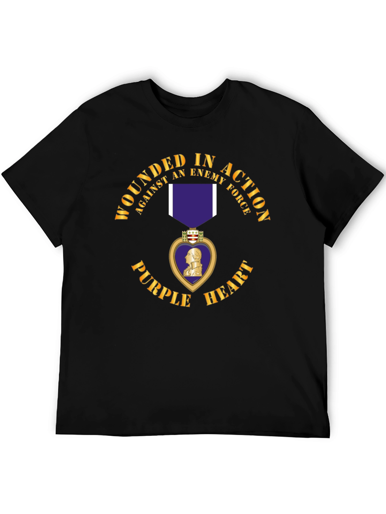 Camiseta Corazón Púrpura Herido en Acción