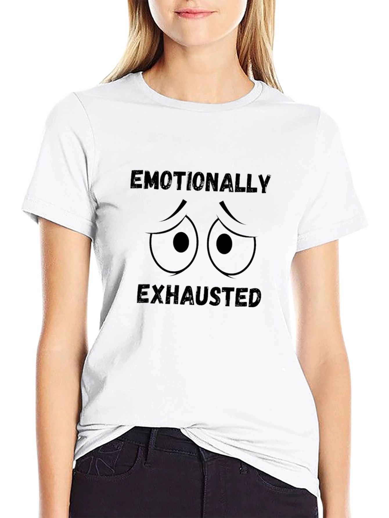 Camiseta Negra Emocionalmente Agotado