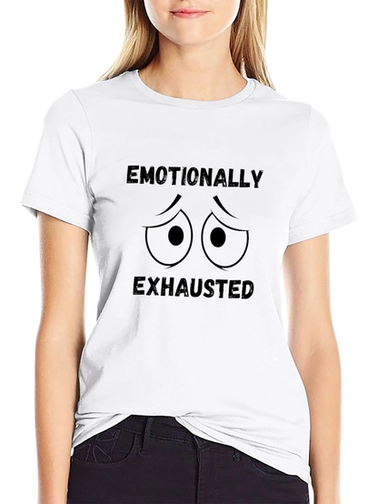 Camiseta Negra Emocionalmente Agotado