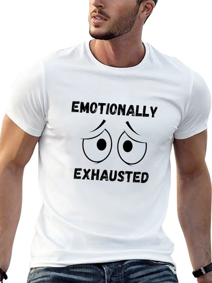 Camiseta Negra Emocionalmente Agotado