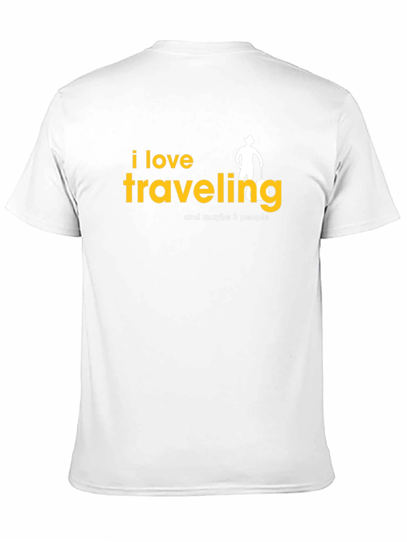 Camiseta Negra con Diseño de Viajes Divertido
