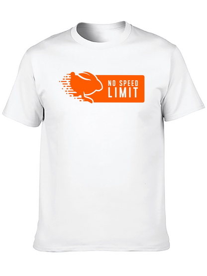 Camiseta Negra Conejo Sin Límite de Velocidad