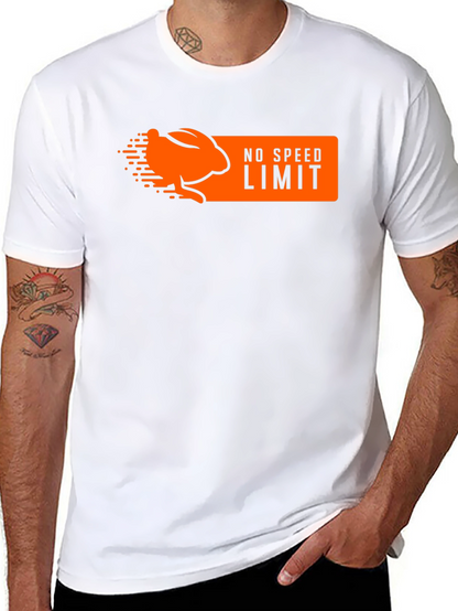Camiseta Negra Conejo Sin Límite de Velocidad