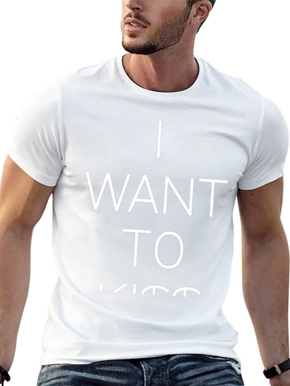Camiseta Negra: Quiero Besar
