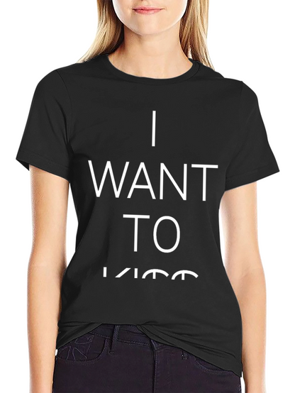 Camiseta Negra: Quiero Besar