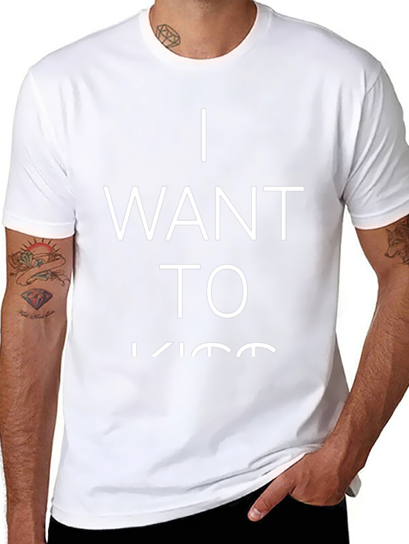 Camiseta Negra: Quiero Besar