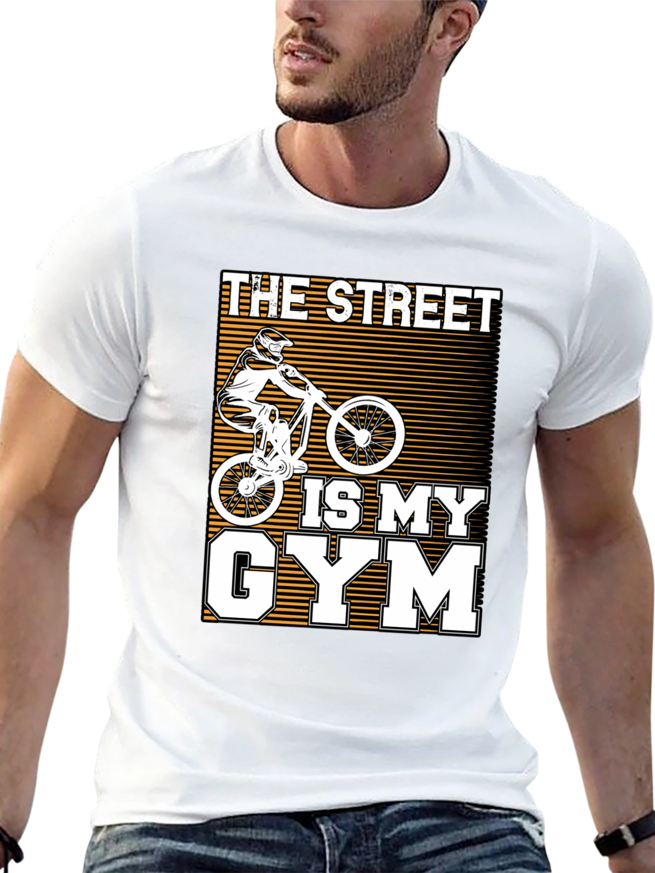 Camiseta The Street Is My Gym Negra
