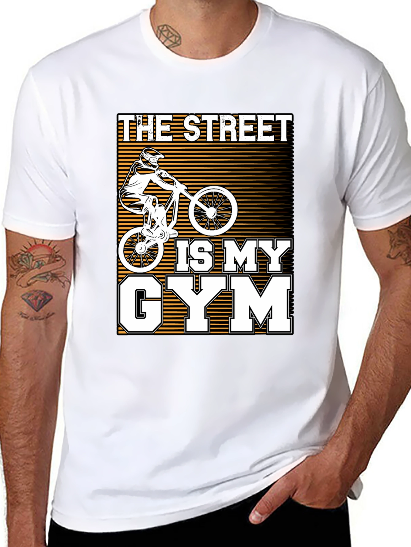 Camiseta The Street Is My Gym Negra