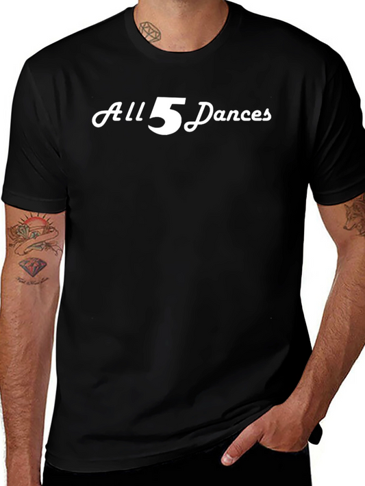 Camiseta Negra All 5 Dances para Hombre