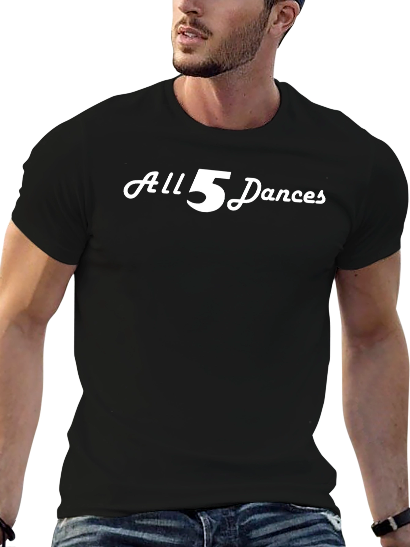 Camiseta Negra All 5 Dances para Hombre