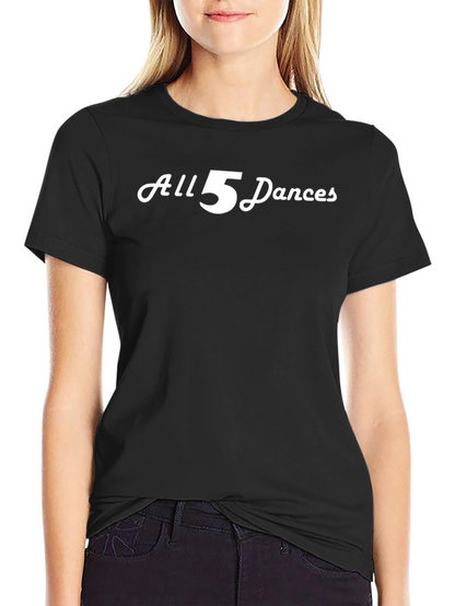 Camiseta Negra All 5 Dances para Hombre