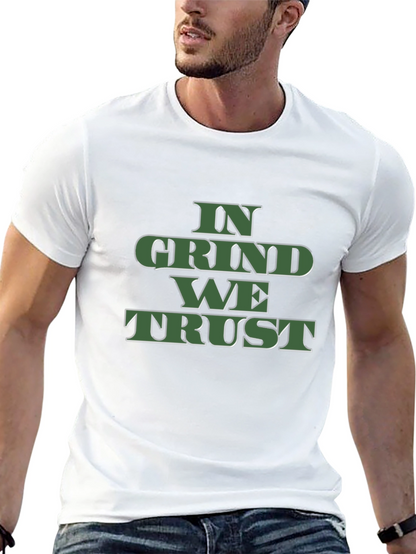 Camiseta Negra In Grind We Trust para Hombre