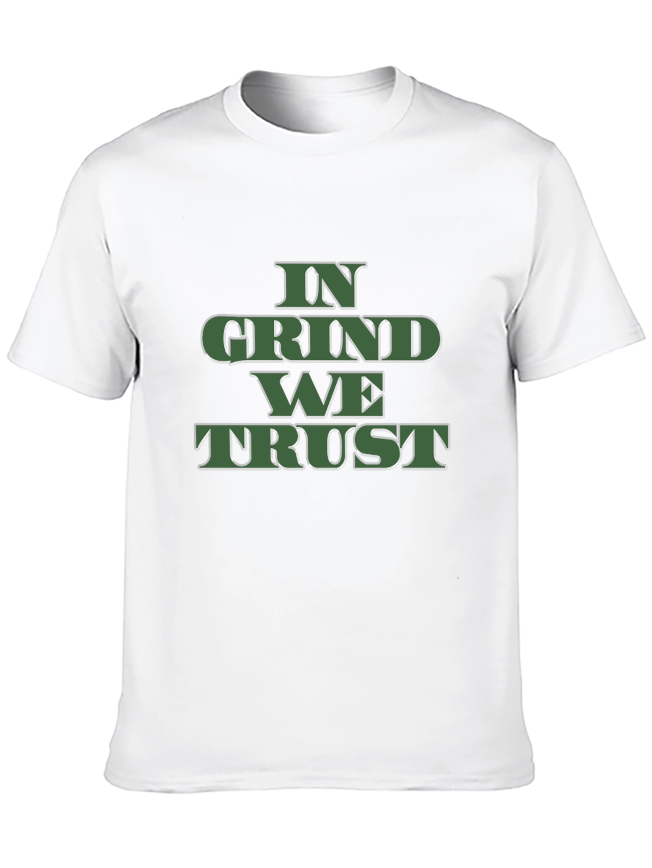 Camiseta Negra In Grind We Trust para Hombre
