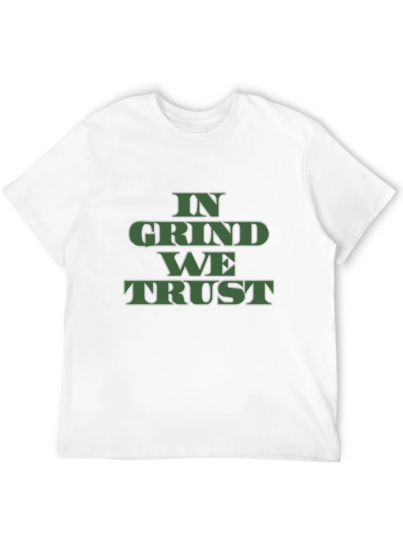 Camiseta Negra In Grind We Trust para Hombre