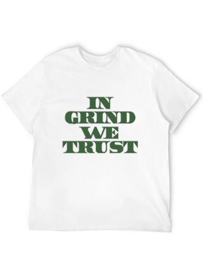 Camiseta Negra In Grind We Trust para Hombre