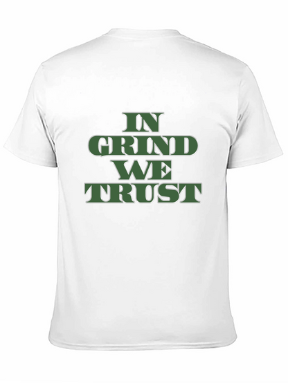 Camiseta Negra In Grind We Trust para Hombre