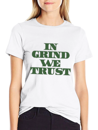 Camiseta Negra In Grind We Trust para Hombre