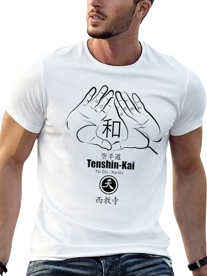 Camiseta Negra Diseño Tenshin-Kai Artes Marciales