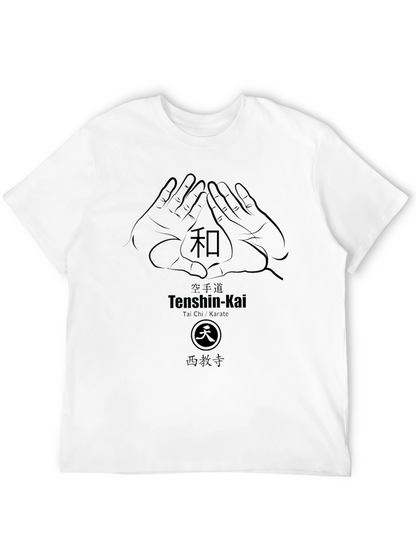 Camiseta Negra Diseño Tenshin-Kai Artes Marciales