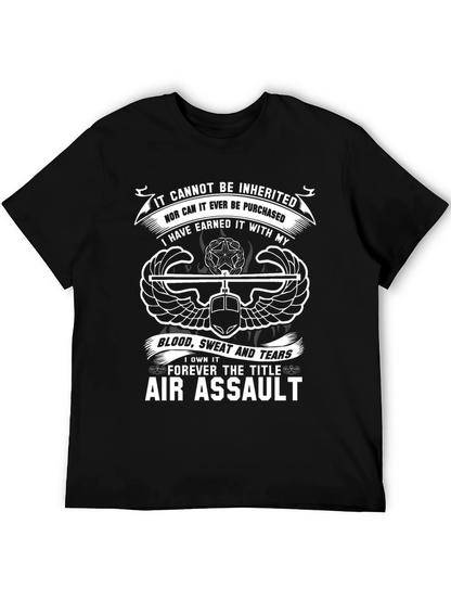 Camiseta Negra Air Assault - Orgullo Militar