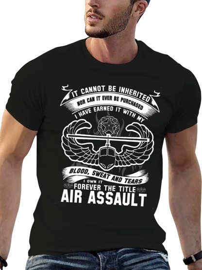 Camiseta Negra Air Assault - Orgullo Militar