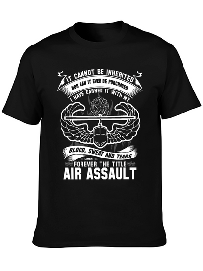 Camiseta Negra Air Assault - Orgullo Militar
