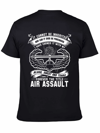 Camiseta Negra Air Assault - Orgullo Militar